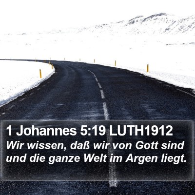 1 Johannes 5:19 LUTH1912 Bible Verse Image