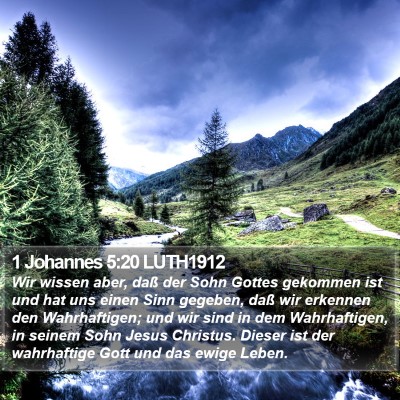 1 Johannes 5:20 LUTH1912 Bible Verse Image