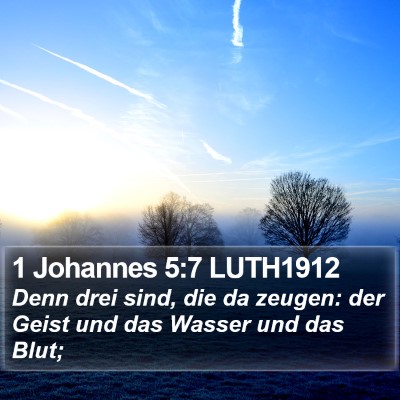 1 Johannes 5:7 LUTH1912 Bible Verse Image