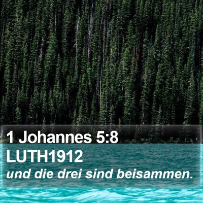 1 Johannes 5:8 LUTH1912 Bible Verse Image