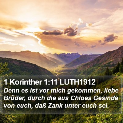 1 Korinther 1:11 LUTH1912 Bible Verse Image
