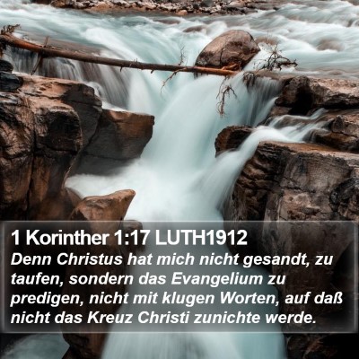 1 Korinther 1:17 LUTH1912 Bible Verse Image