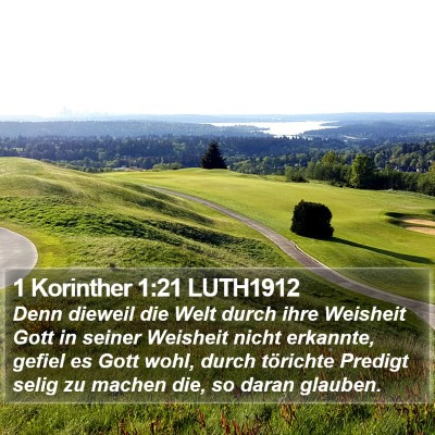 1 Korinther 1:21 LUTH1912 Bible Verse Image