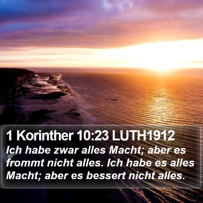 1 Korinther 10:23 LUTH1912 Bible Verse Image