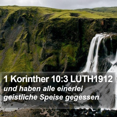 1 Korinther 10:3 LUTH1912 Bible Verse Image
