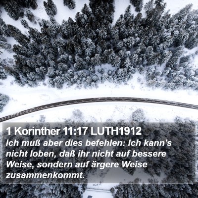 1 Korinther 11:17 LUTH1912 Bible Verse Image