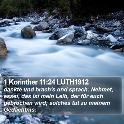 1 Korinther 11:24 LUTH1912 Bible Verse Image