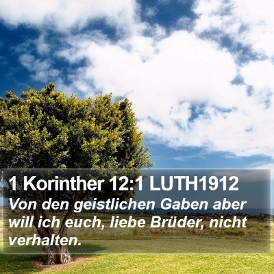 1 Korinther 12:1 LUTH1912 Bible Verse Image