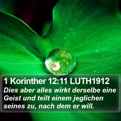 1 Korinther 12:11 LUTH1912 Bible Verse Image
