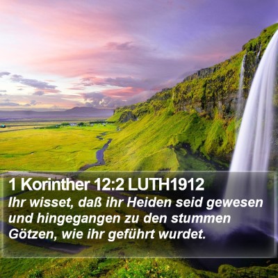 1 Korinther 12:2 LUTH1912 Bible Verse Image