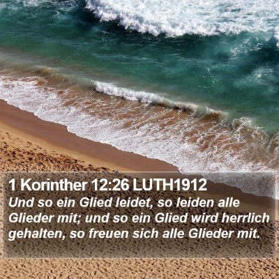 1 Korinther 12:26 LUTH1912 Bible Verse Image