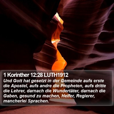 1 Korinther 12:28 LUTH1912 Bible Verse Image