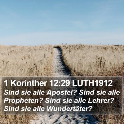 1 Korinther 12:29 LUTH1912 Bible Verse Image