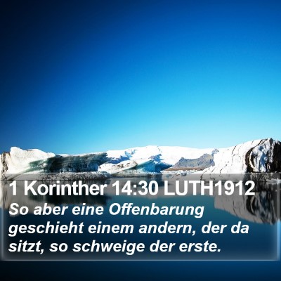 1 Korinther 14:30 LUTH1912 Bible Verse Image