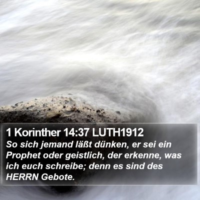 1 Korinther 14:37 LUTH1912 Bible Verse Image
