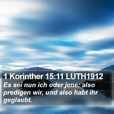 1 Korinther 15:11 LUTH1912 Bible Verse Image