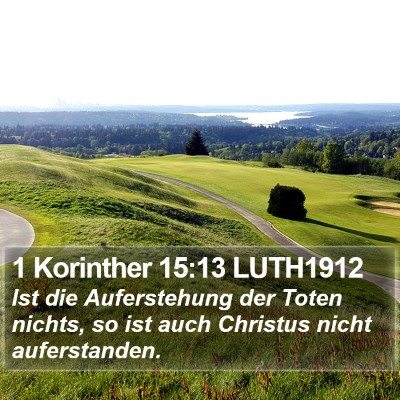 1 Korinther 15:13 LUTH1912 Bible Verse Image