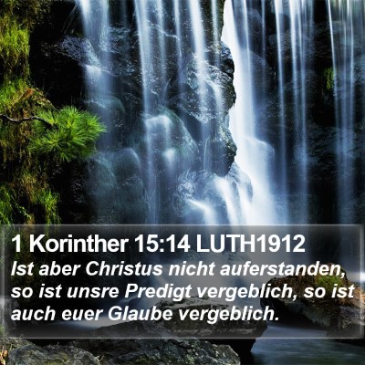 1 Korinther 15:14 LUTH1912 Bible Verse Image