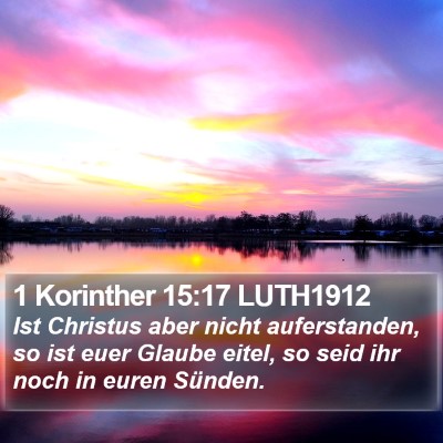 1 Korinther 15:17 LUTH1912 Bible Verse Image