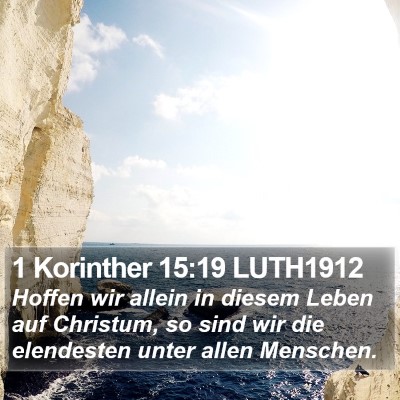 1 Korinther 15:19 LUTH1912 Bible Verse Image