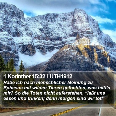1 Korinther 15:32 LUTH1912 Bible Verse Image