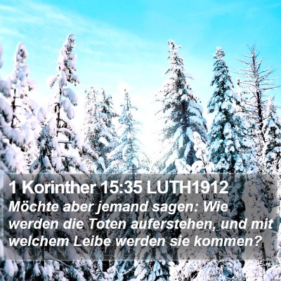1 Korinther 15:35 LUTH1912 Bible Verse Image