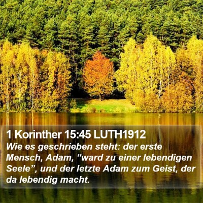 1 Korinther 15:45 LUTH1912 Bible Verse Image