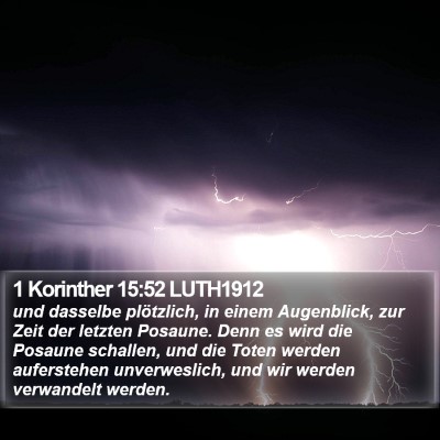 1 Korinther 15:52 LUTH1912 Bible Verse Image