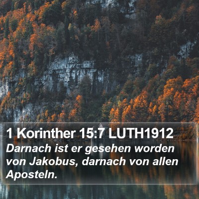1 Korinther 15:7 LUTH1912 Bible Verse Image