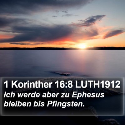 1 Korinther 16:8 LUTH1912 Bible Verse Image