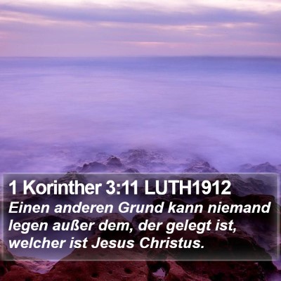 1 Korinther 3:11 LUTH1912 Bible Verse Image