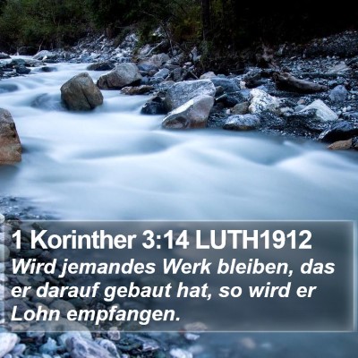 1 Korinther 3:14 LUTH1912 Bible Verse Image