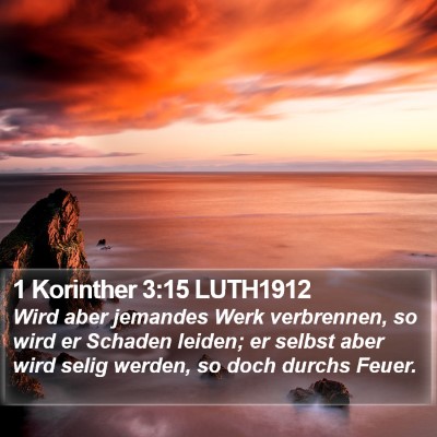 1 Korinther 3:15 LUTH1912 Bible Verse Image
