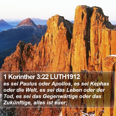 1 Korinther 3:22 LUTH1912 Bible Verse Image