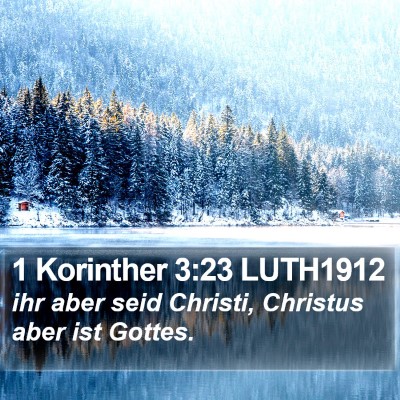 1 Korinther 3:23 LUTH1912 Bible Verse Image