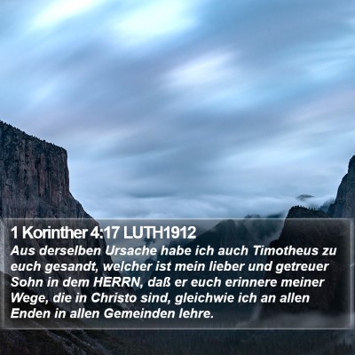 1 Korinther 4:17 LUTH1912 Bible Verse Image