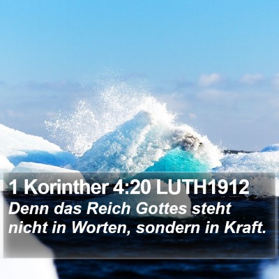 1 Korinther 4:20 LUTH1912 Bible Verse Image