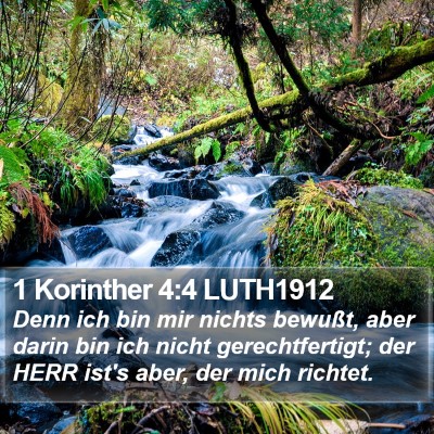 1 Korinther 4:4 LUTH1912 Bible Verse Image