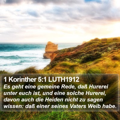 1 Korinther 5:1 LUTH1912 Bible Verse Image