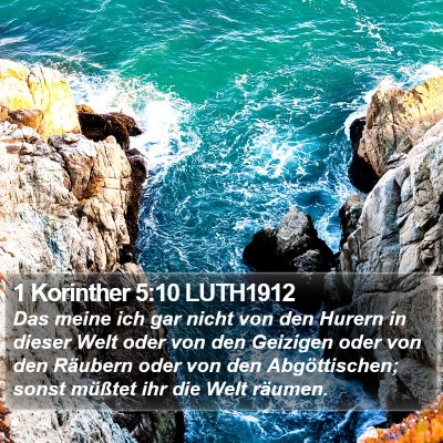 1 Korinther 5:10 LUTH1912 Bible Verse Image