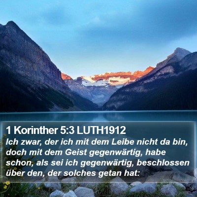 1 Korinther 5:3 LUTH1912 Bible Verse Image