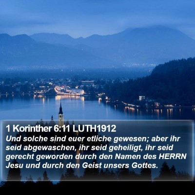 1 Korinther 6:11 LUTH1912 Bible Verse Image
