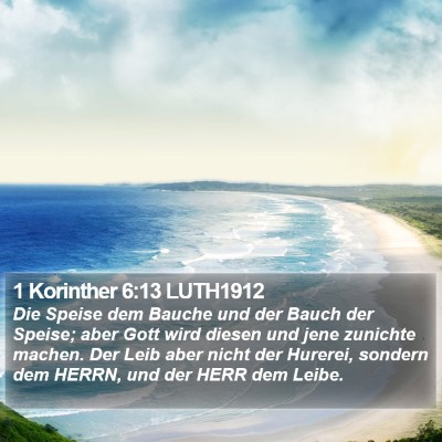 1 Korinther 6:13 LUTH1912 Bible Verse Image