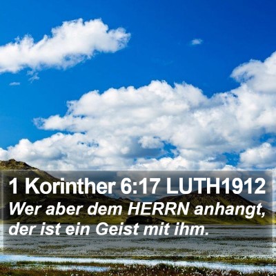1 Korinther 6:17 LUTH1912 Bible Verse Image