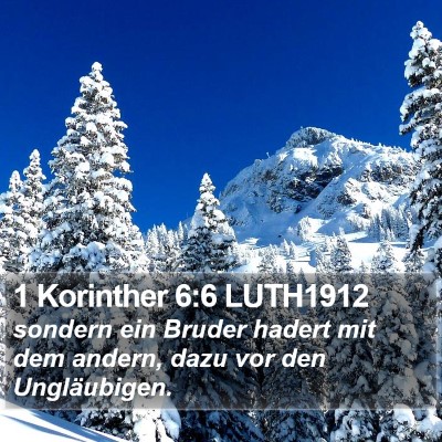 1 Korinther 6:6 LUTH1912 Bible Verse Image