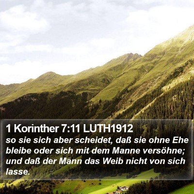 1 Korinther 7:11 LUTH1912 Bible Verse Image