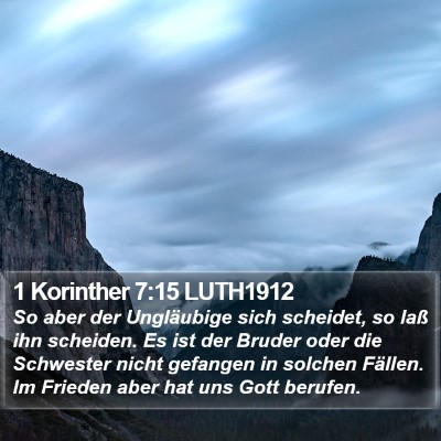 1 Korinther 7:15 LUTH1912 Bible Verse Image