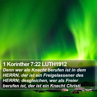 1 Korinther 7:22 LUTH1912 Bible Verse Image