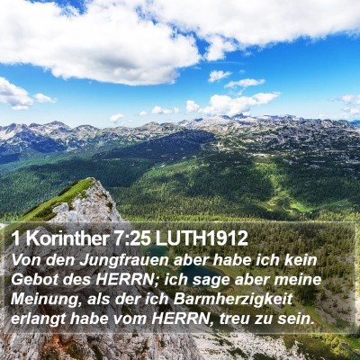 1 Korinther 7:25 LUTH1912 Bible Verse Image