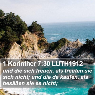 1 Korinther 7:30 LUTH1912 Bible Verse Image